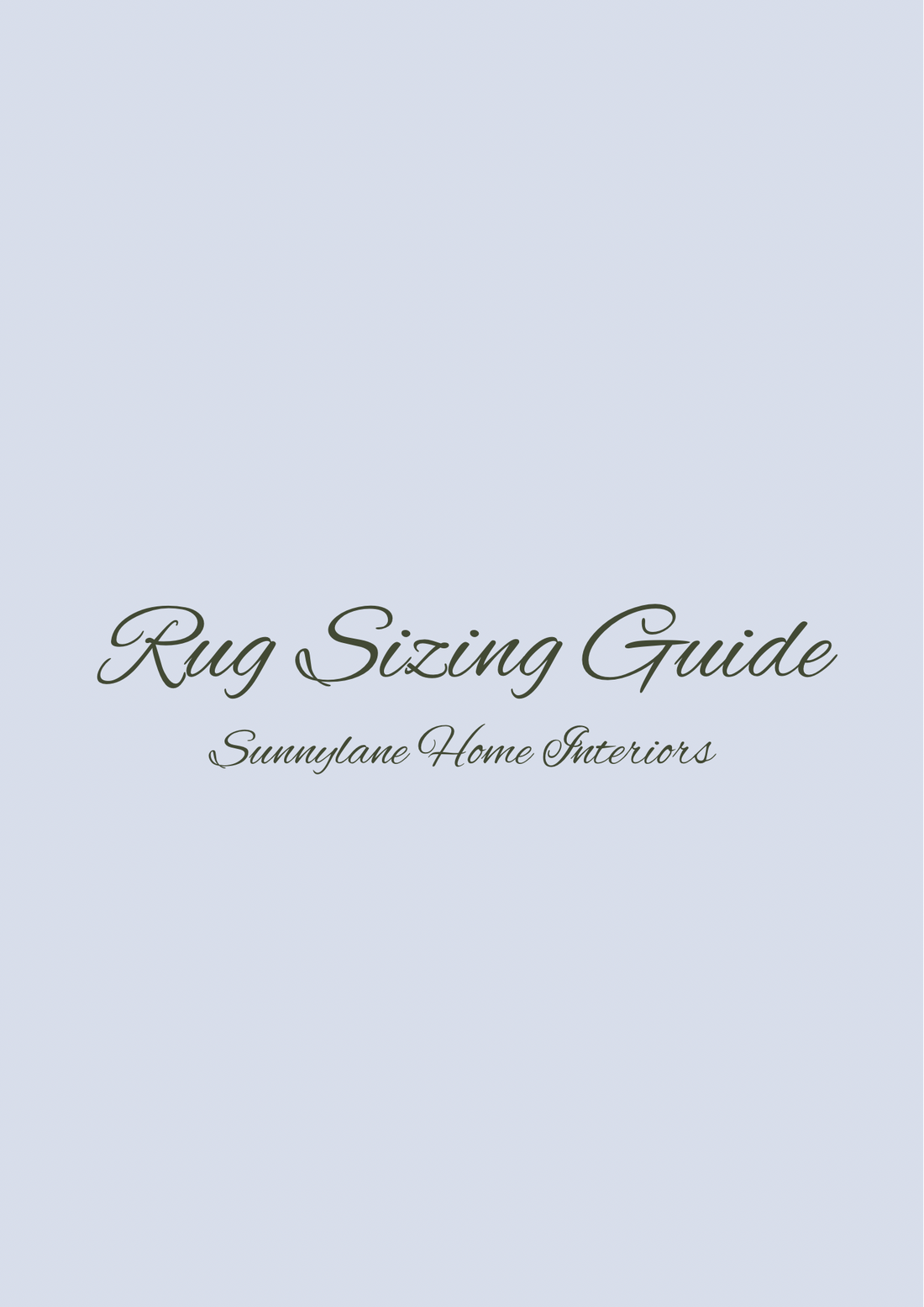 Living Room Rug Sizing Guide