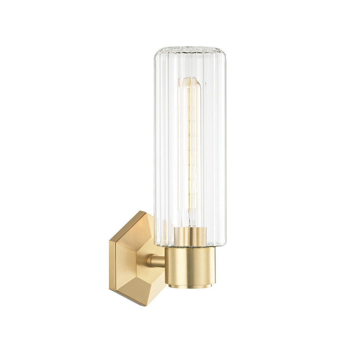 Rosie Wall Sconce in Aged Brass