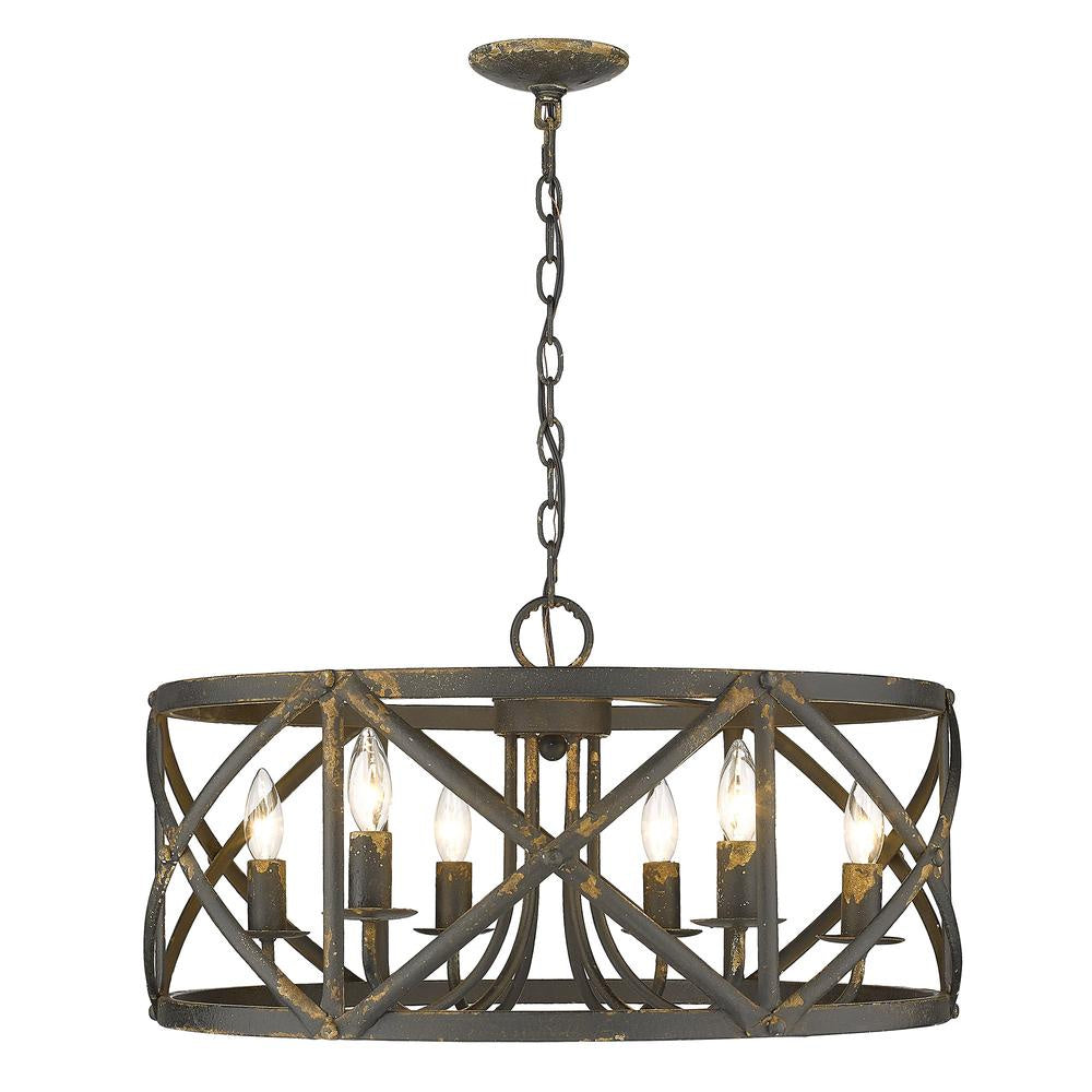 Louisa May Six Light Pendant