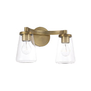Aaron Aged Brass Vanity Light