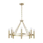 Matte Brass Winton 8 Light Chandelier
