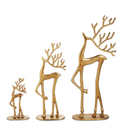 Prancing Gold Iron Deer