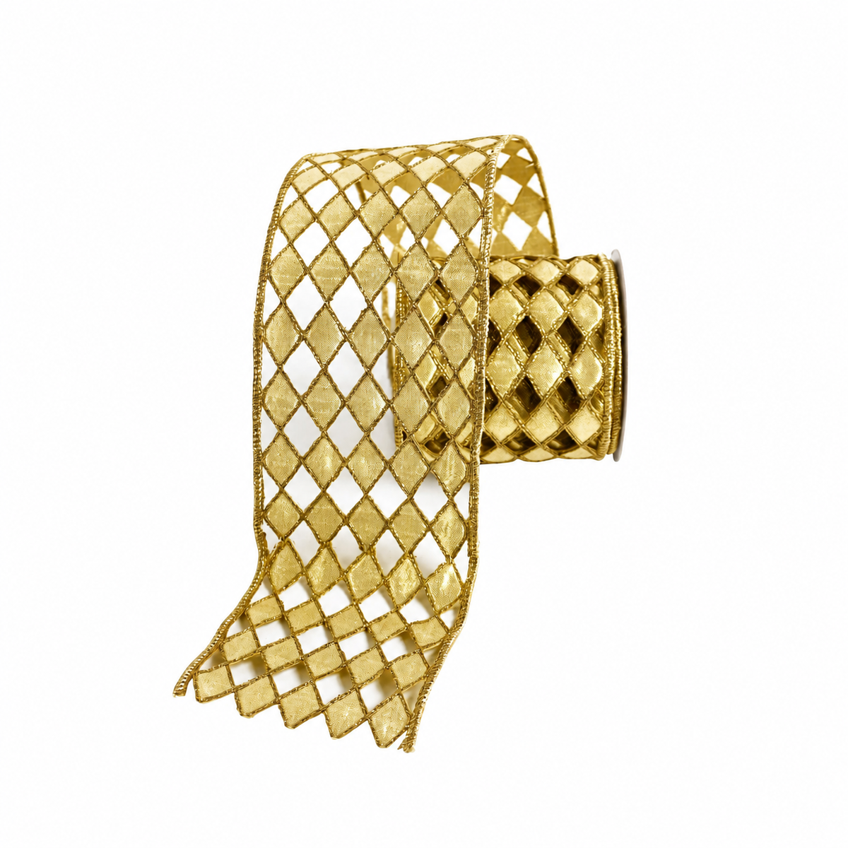 Gold Jester Diamond 4" Ribbon