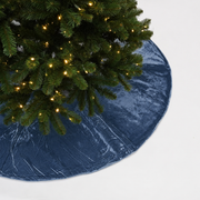 Steel Blue Velvet 60" Tree Skirt