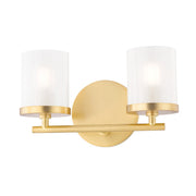 Riley Vanity Light in Aged Brass