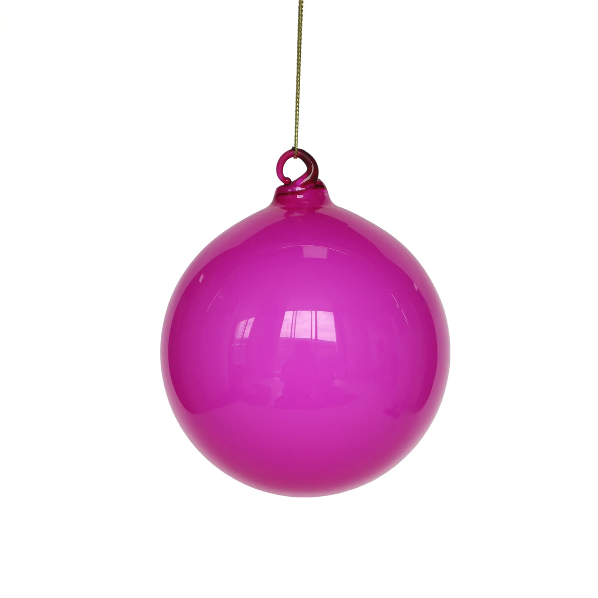 Hot Pink 4" Illume Glass Ornament