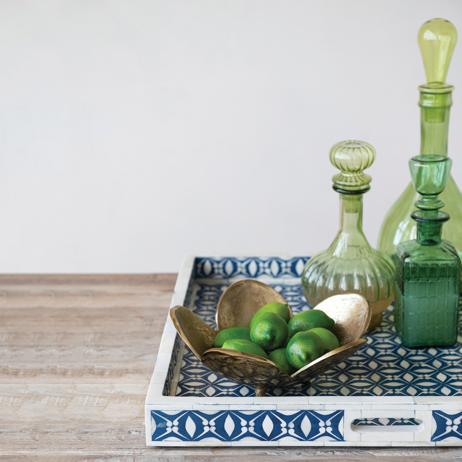 Cast Aluminum Footed Flower Shaped Bowl