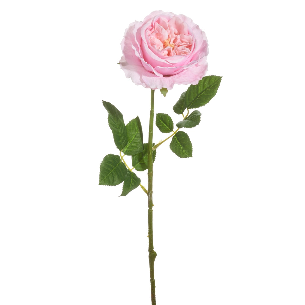 25" Real Touch Pink Rose Spray