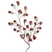 36" Burgundy Floral Branch