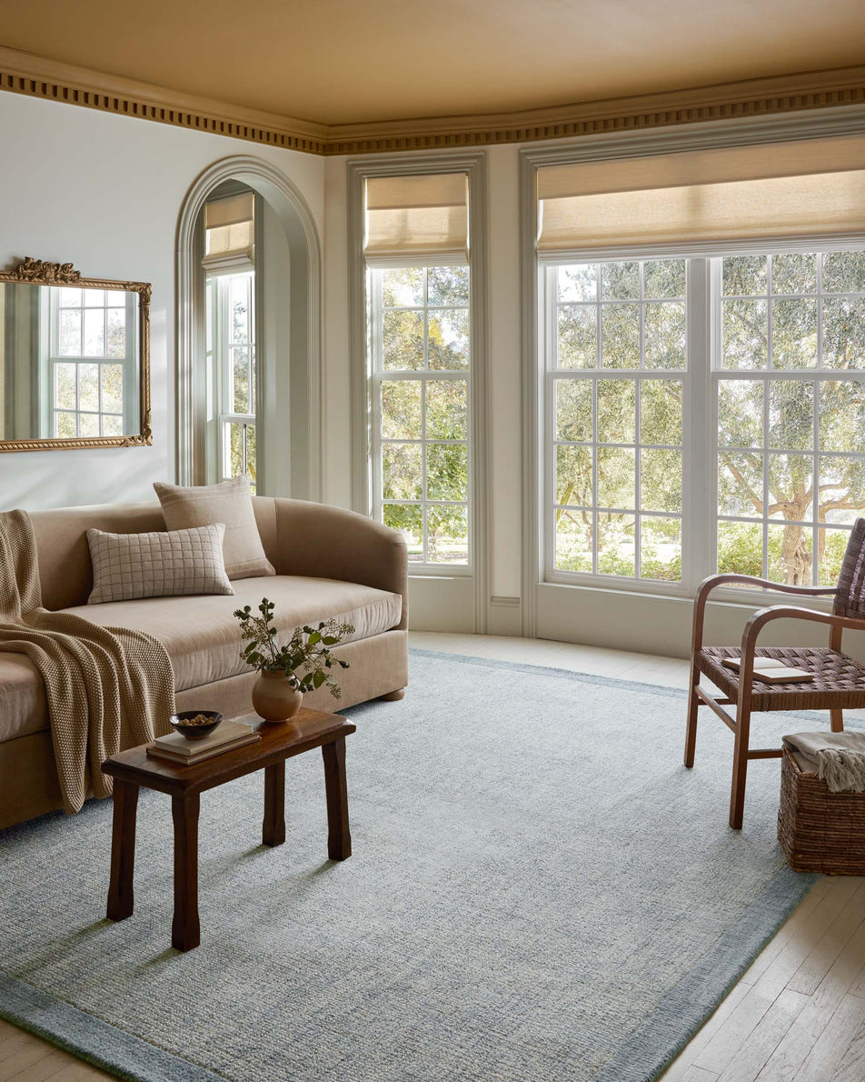 Henley Rug Ivory/Blue