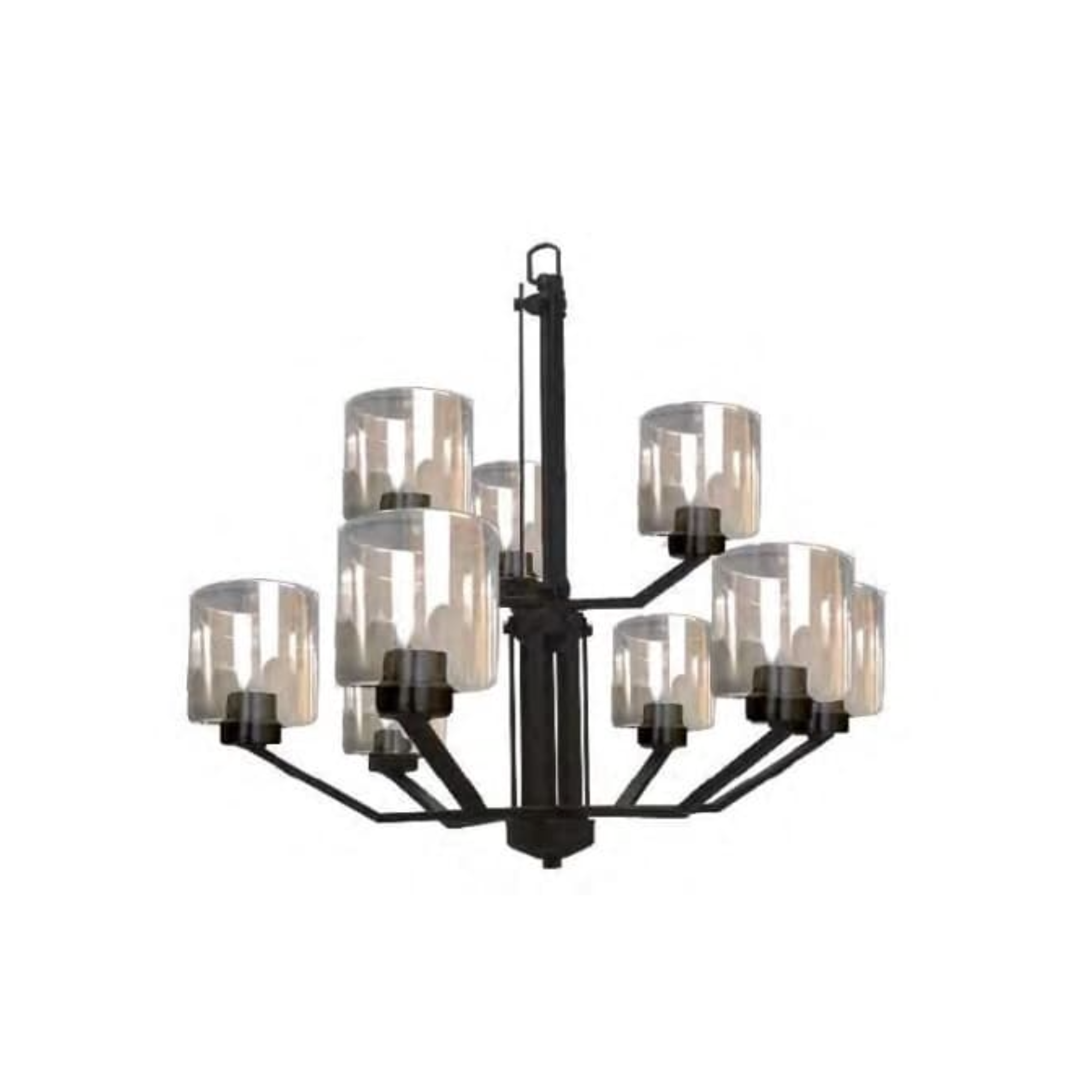 Piper Black 9 Light Chandelier