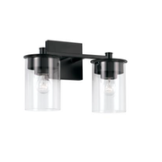 Dawson Matte Black Vanity Light