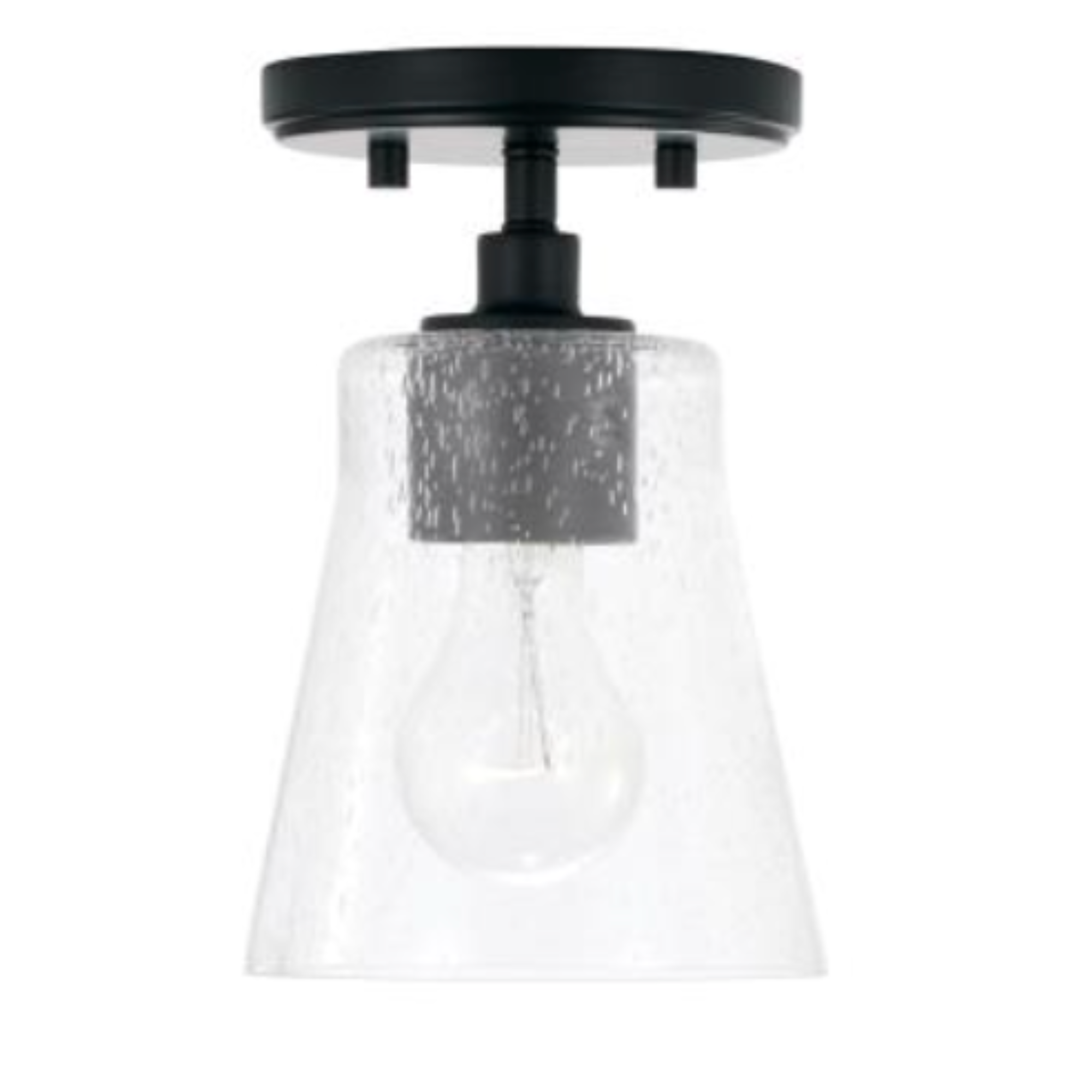 Jackie Matte Black Semi-Flush Mount / Pendant