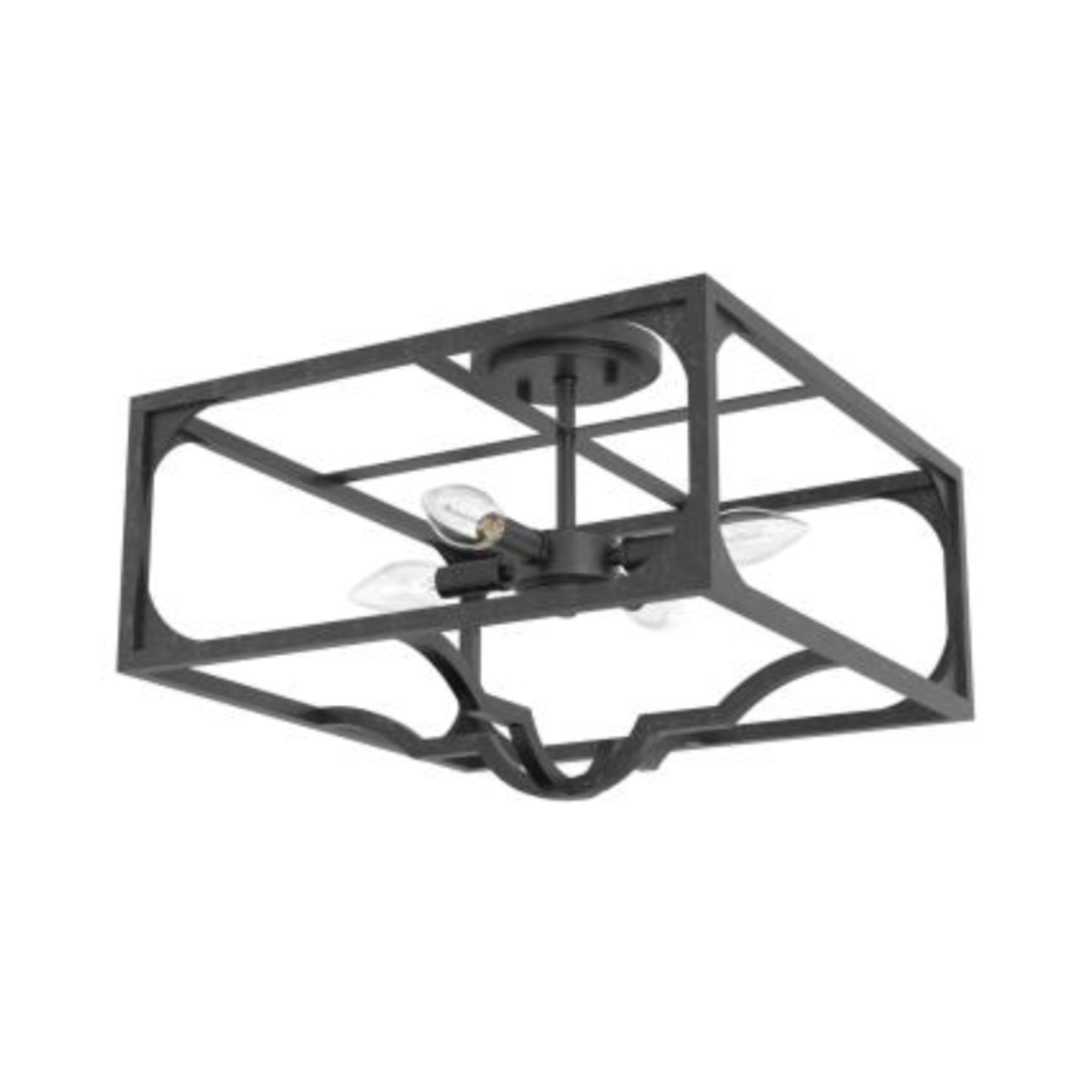 Hills 4 Light Semi Flush Mount
