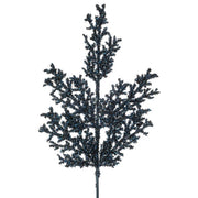 27" Navy Tinsel Cedar Spray