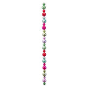48" Retro Holiday Multicolor Ball Garland