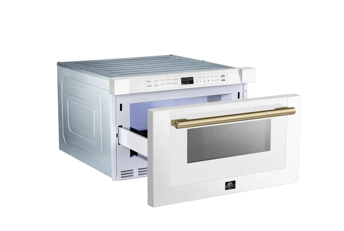 Forno Capoliveri 24" White Microwave Drawer