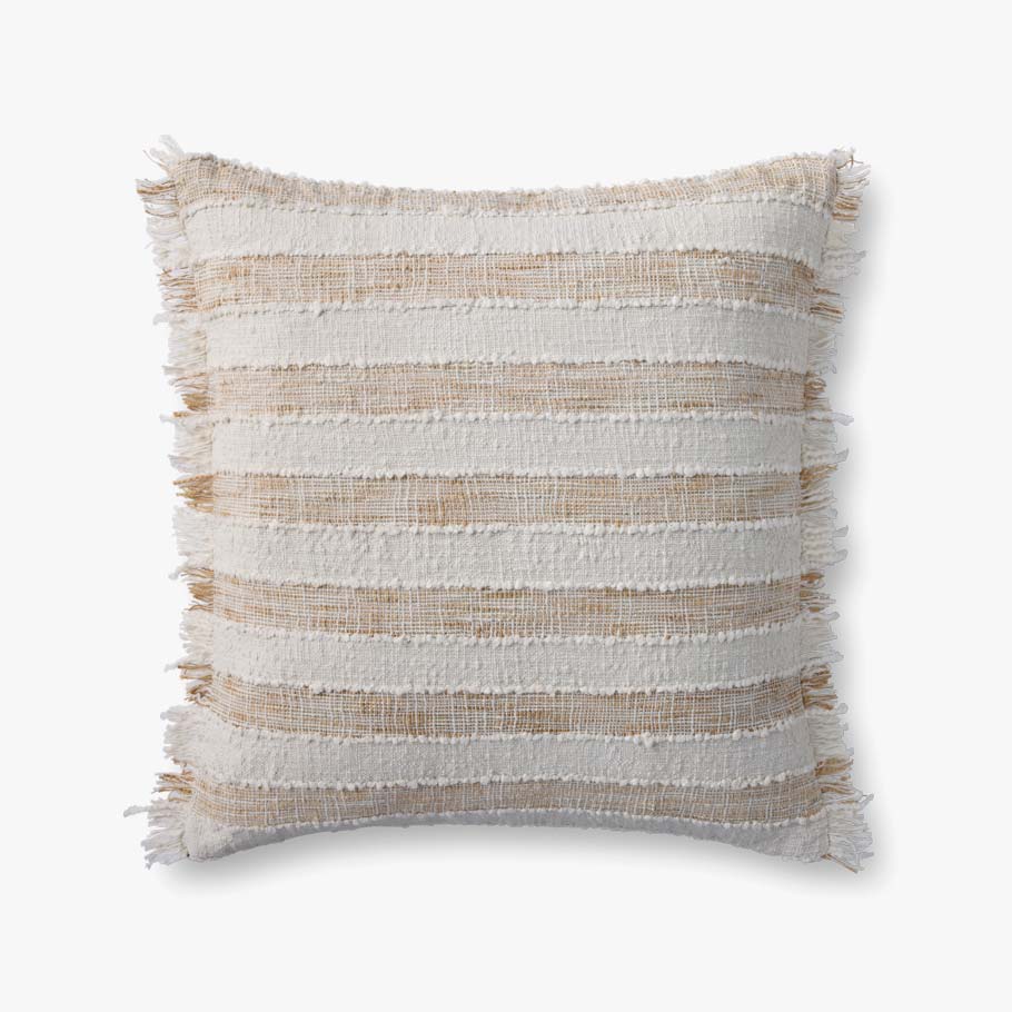 Tan Stripe Pillow
