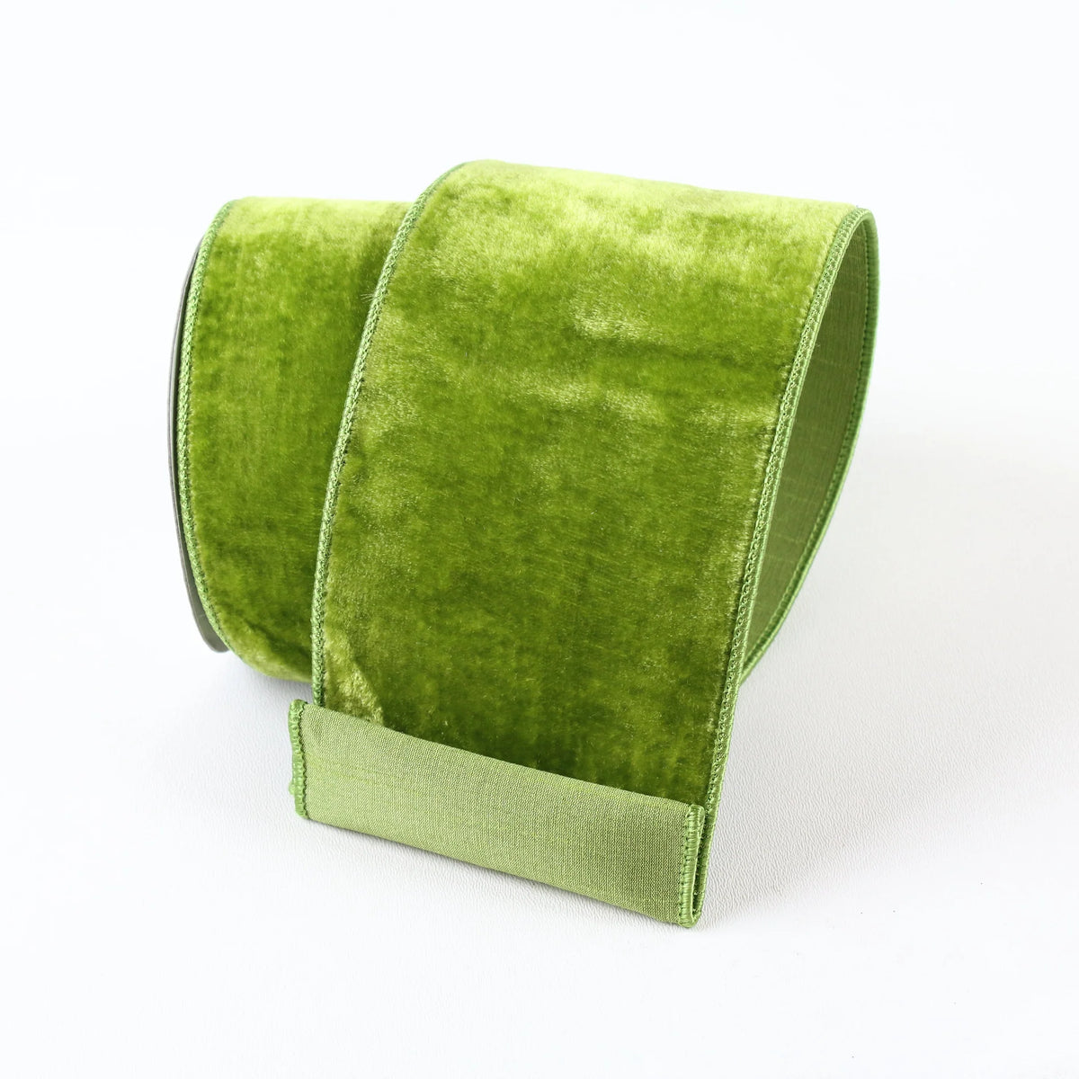 Lime Velvet 4" Ribbon