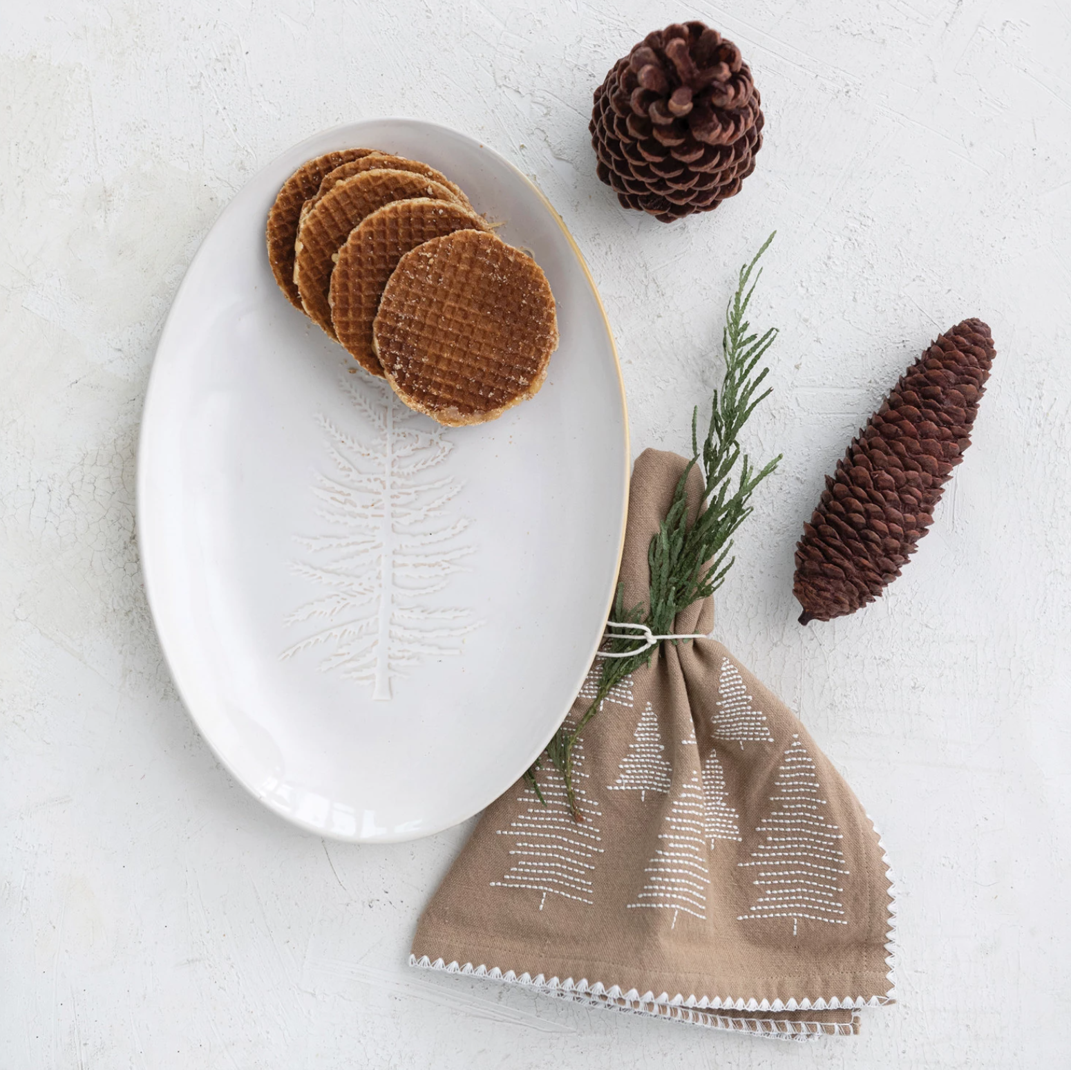 Debossed Tree Platter