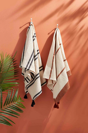 Waffle Chambray Striped Blankets