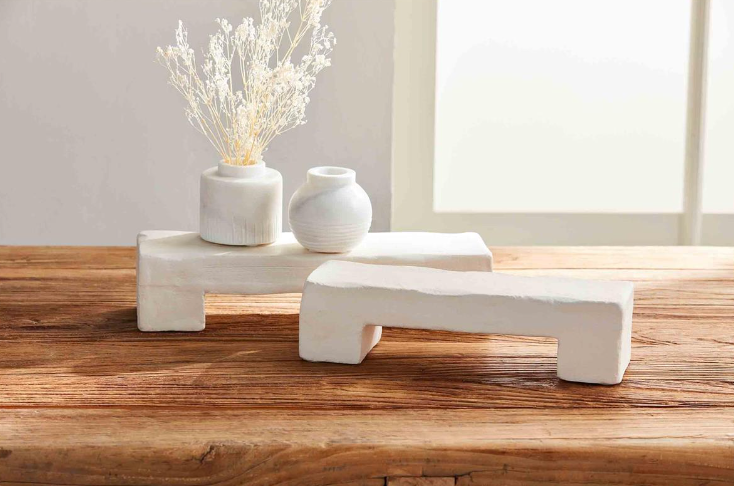 White Decor Risers