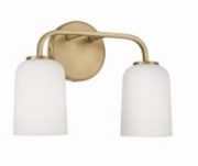 Terrah Aged Brass Vanity Light