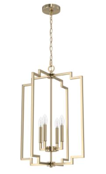 Zoe Alturas Gold 4 Light Pendant