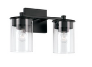 Dawson Matte Black Vanity Light