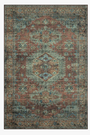 Skye Terracotta/Sky Rug