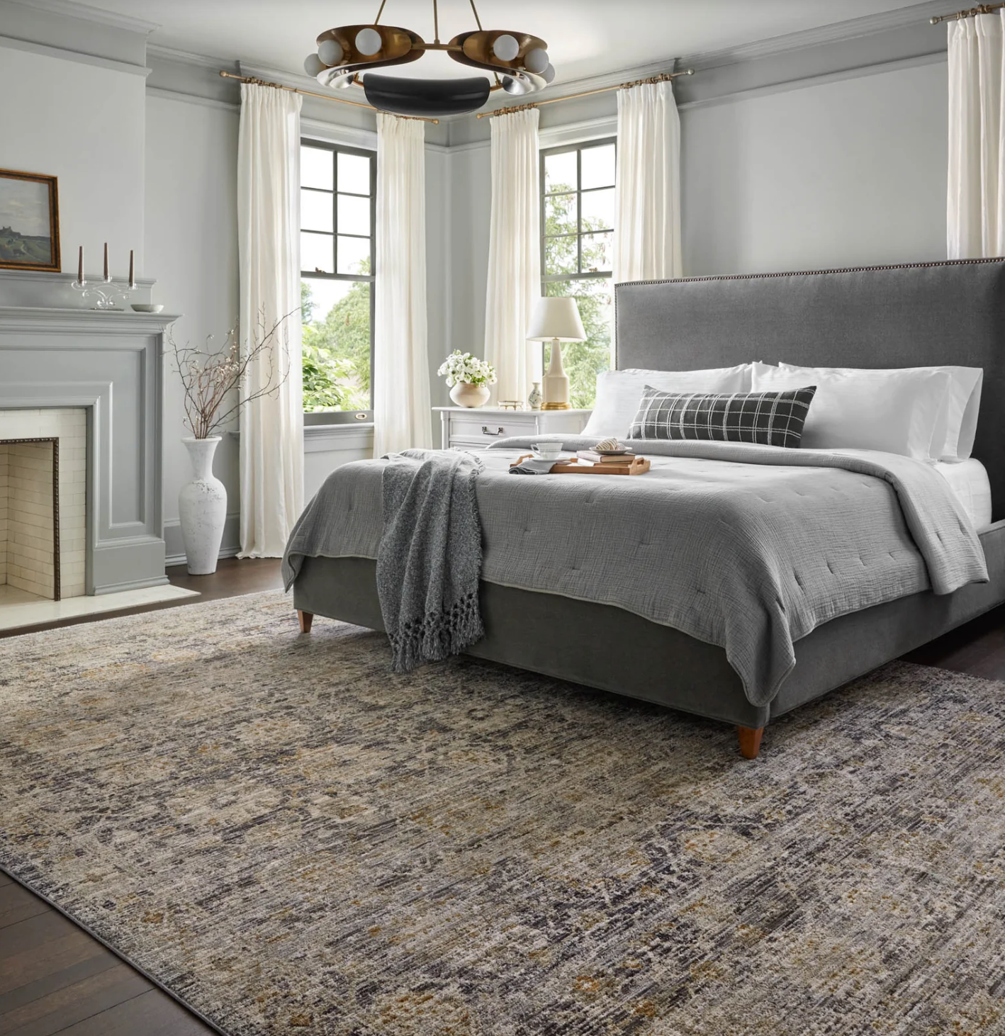 Katherine Charcoal/ Gold Rug