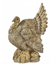 Aged Gold Resin Turkey