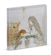 6" Glorify Him Acrylic Block