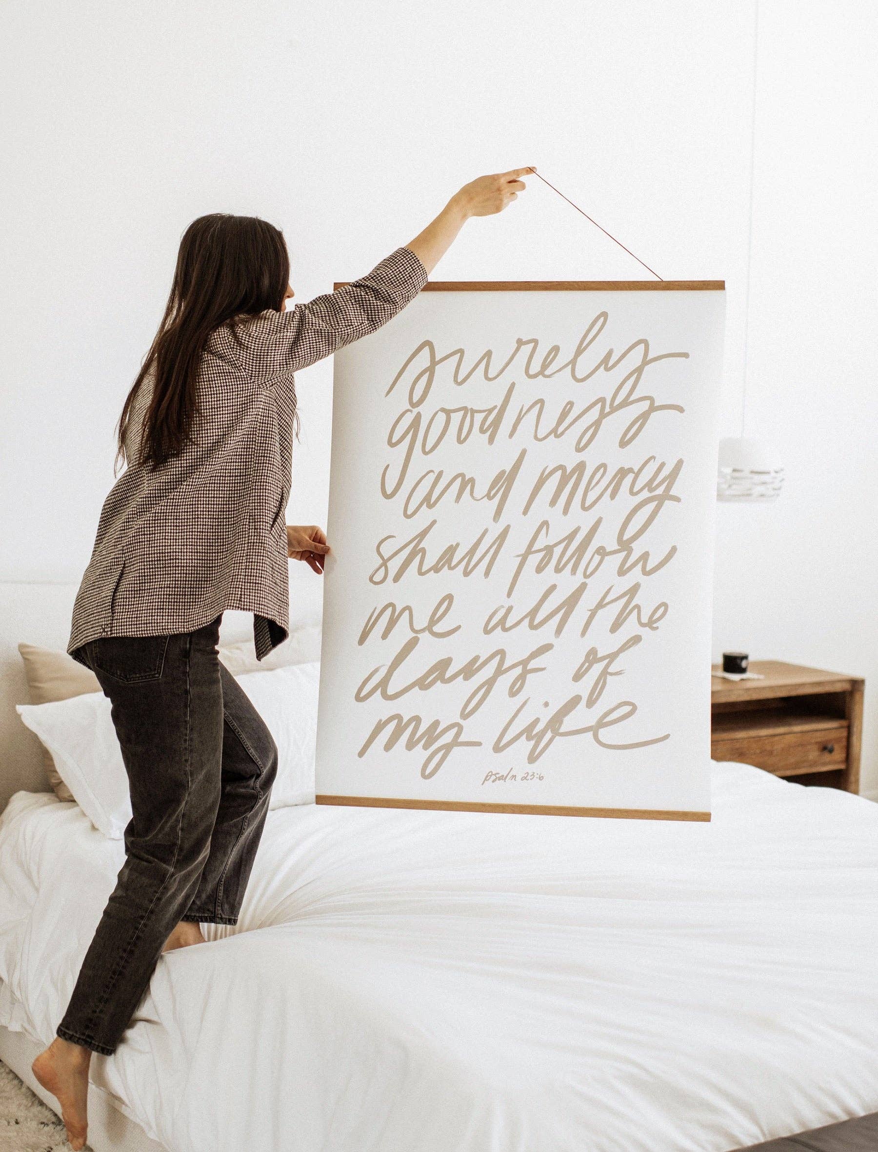 Surely Goodness Hanging Banner