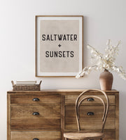 Saltwater and Sunsets Canvas