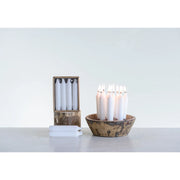 Unscented Short Taper Candles Set 12