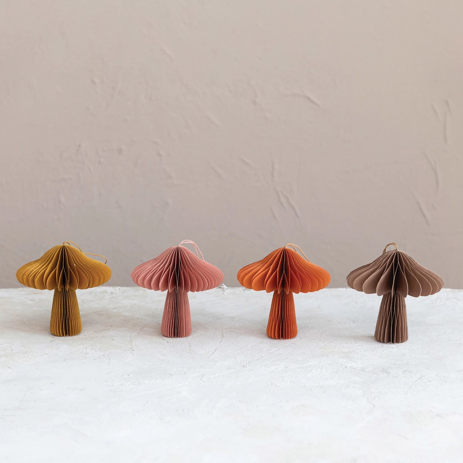 Mushroom Honeycomb Ornaments