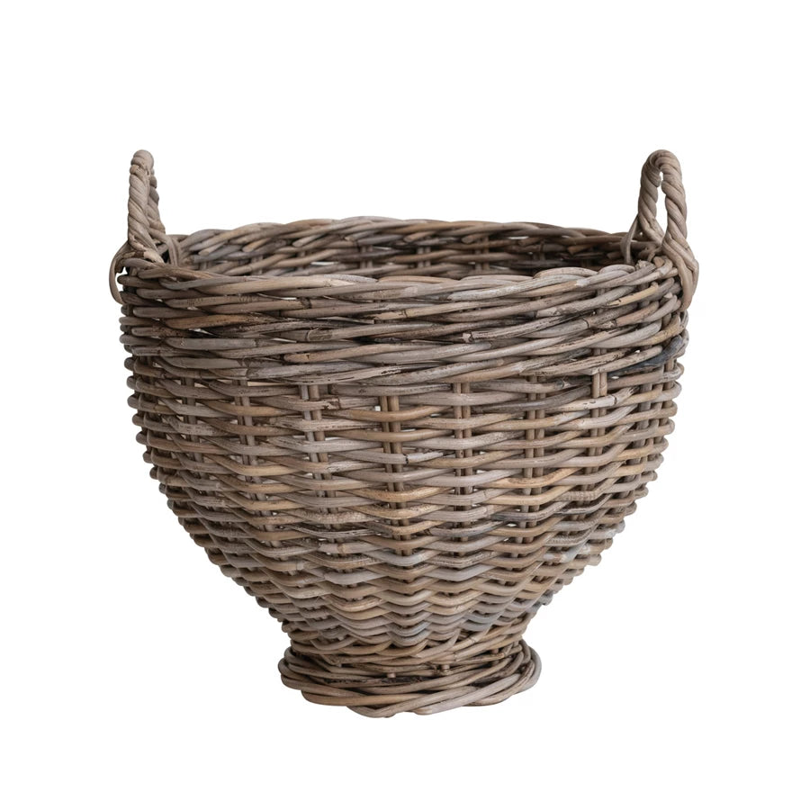Rattan Footed Basket