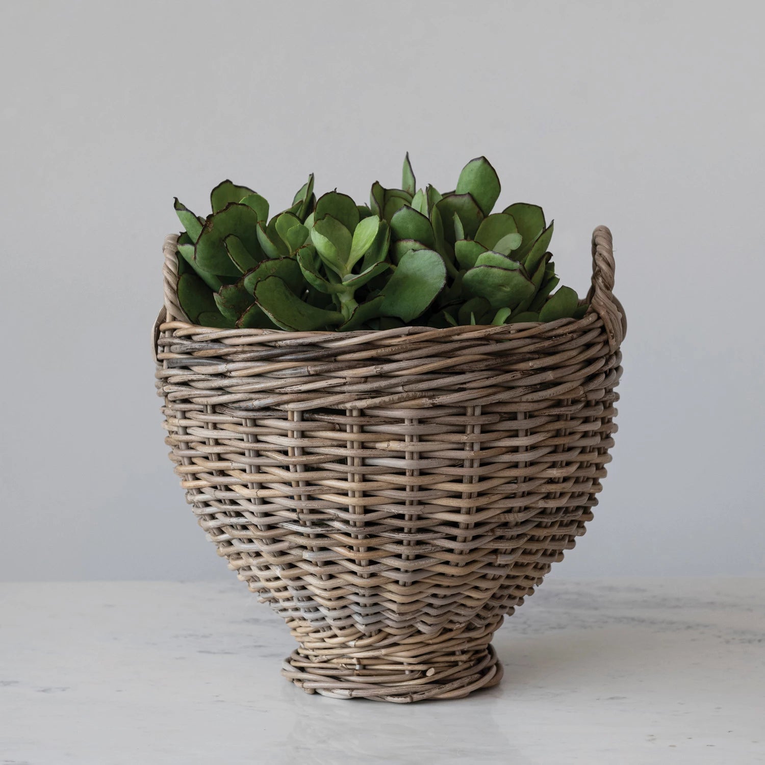 Rattan Footed Basket