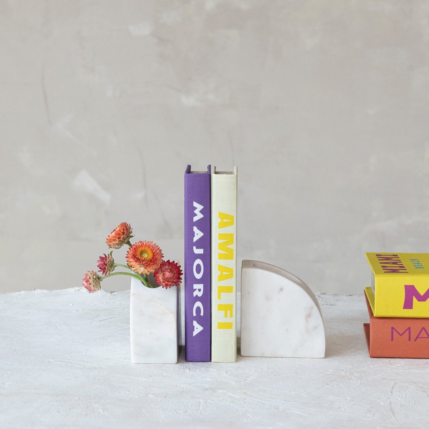 Marble Container Bookend