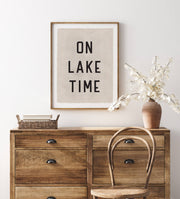 On Lake Time Canvas