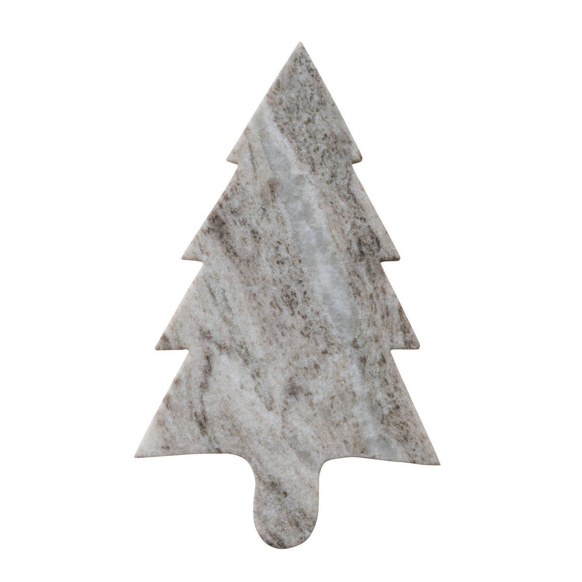 Brown Melange Marble Tree Shaped Serving Board