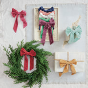 Velvet Small Clip-on Bow