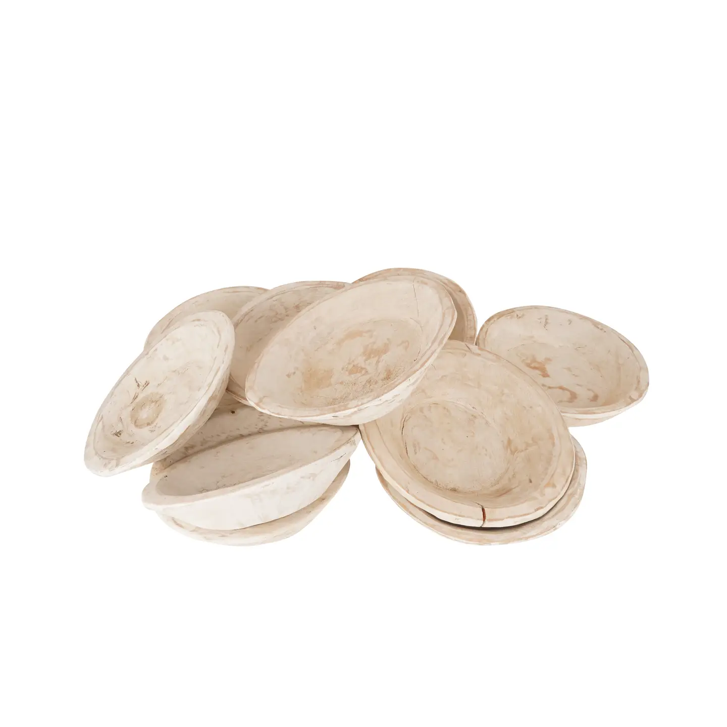 Small White Dough Bowls