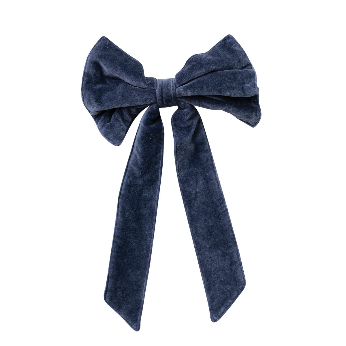 Velvet Small Clip-on Bow