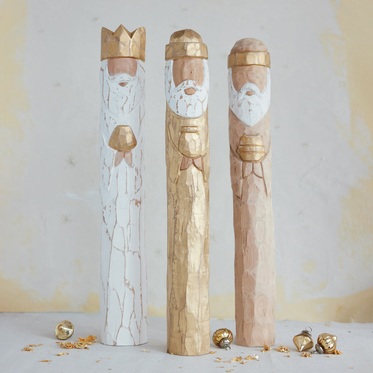 Hand-Carved Mango Wood Wiseman