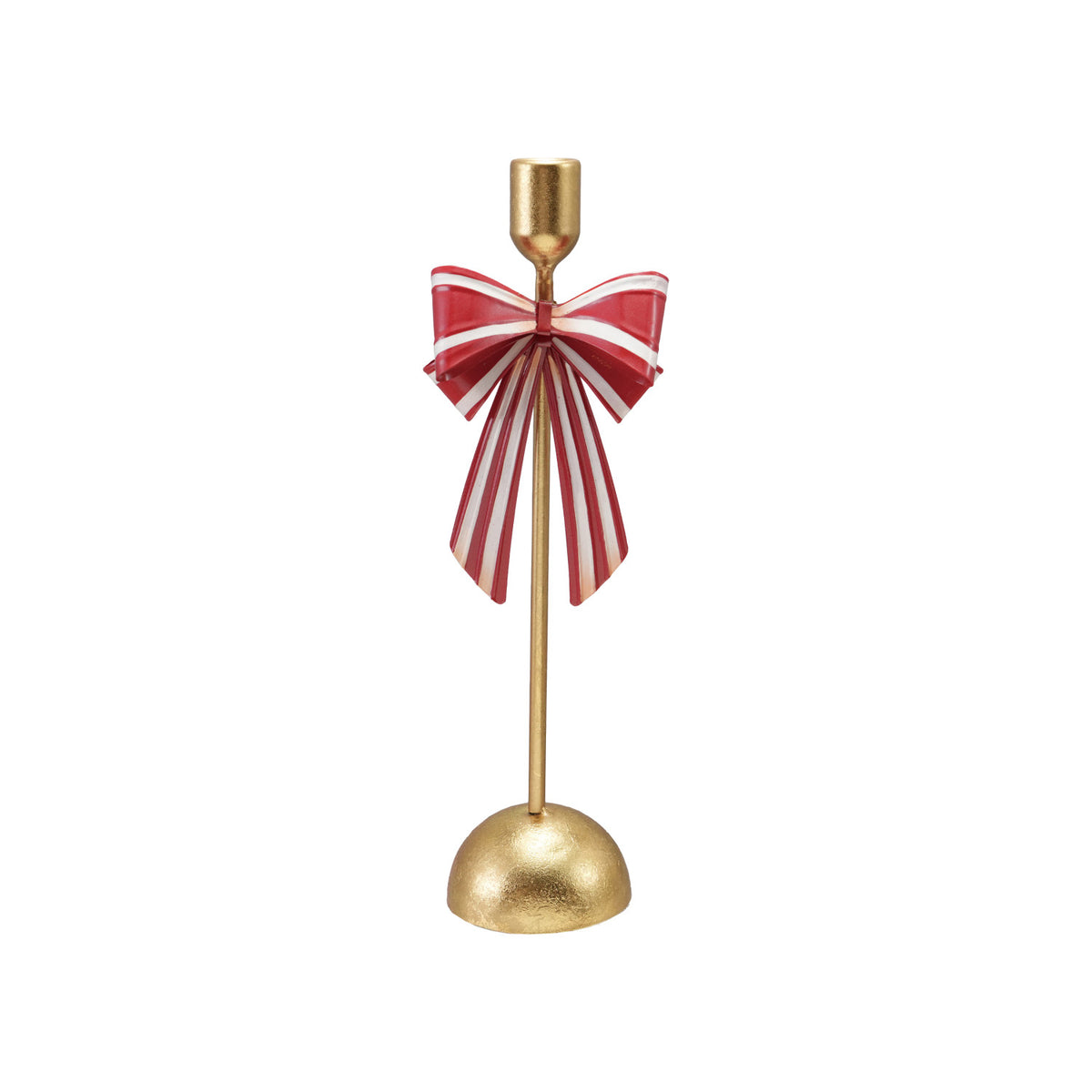 Gold Metal Taper Holder w/ Bow