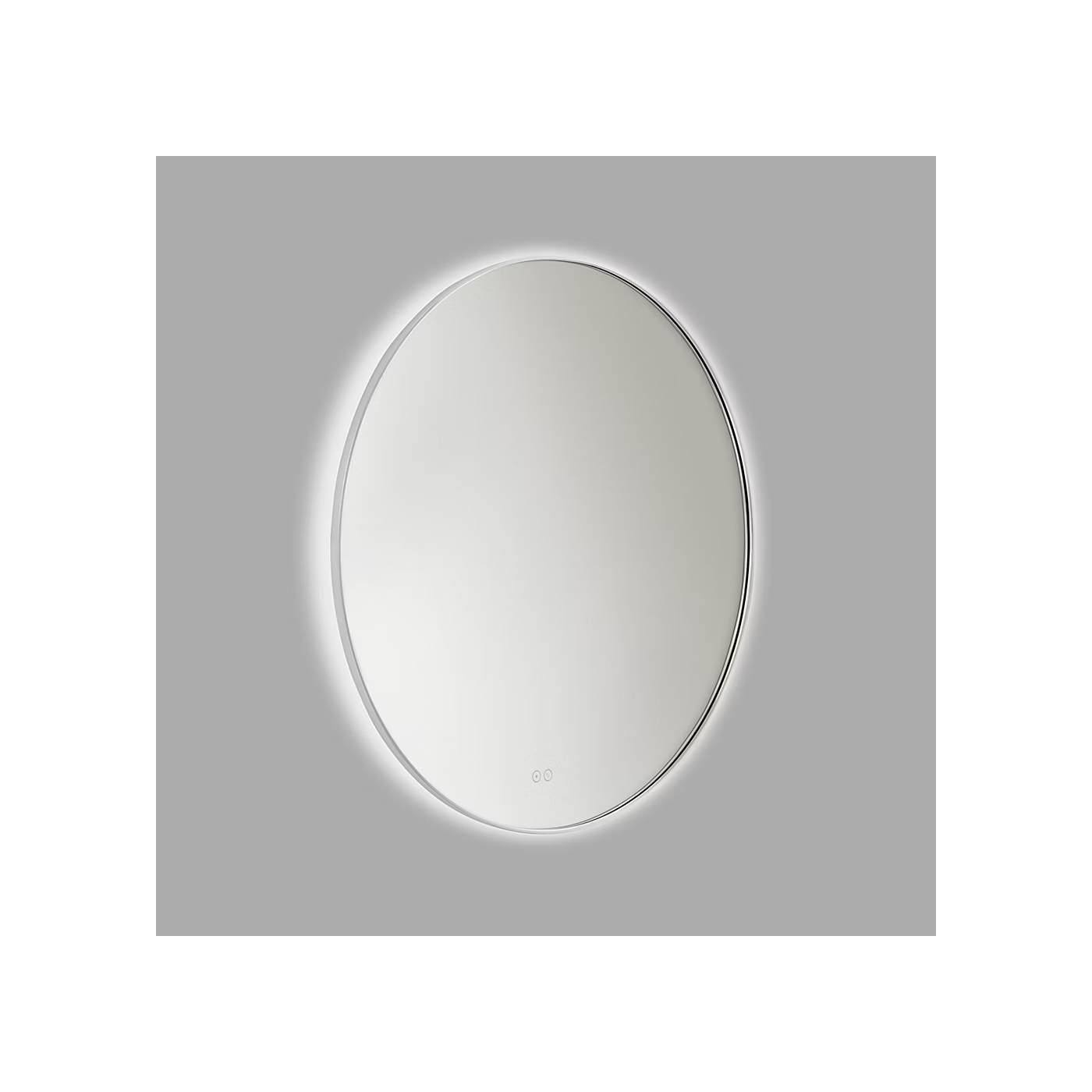 Cadre Chrome Round Illuminated Mirror