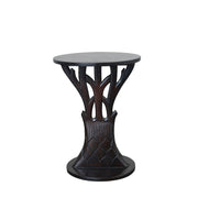 Fish Tail Carved Mango Wood Side Table