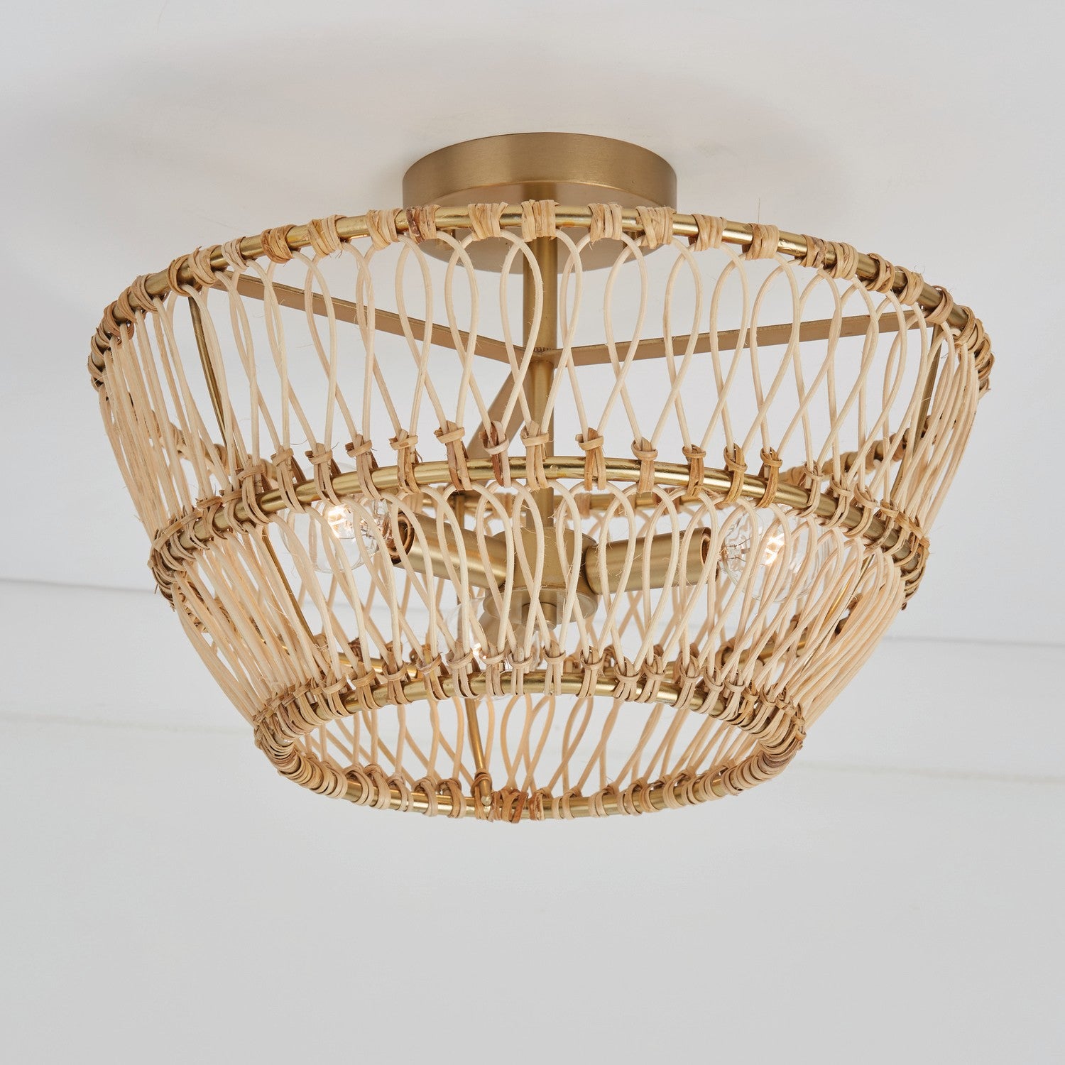 Santos 3 Light Semi Flush Mount